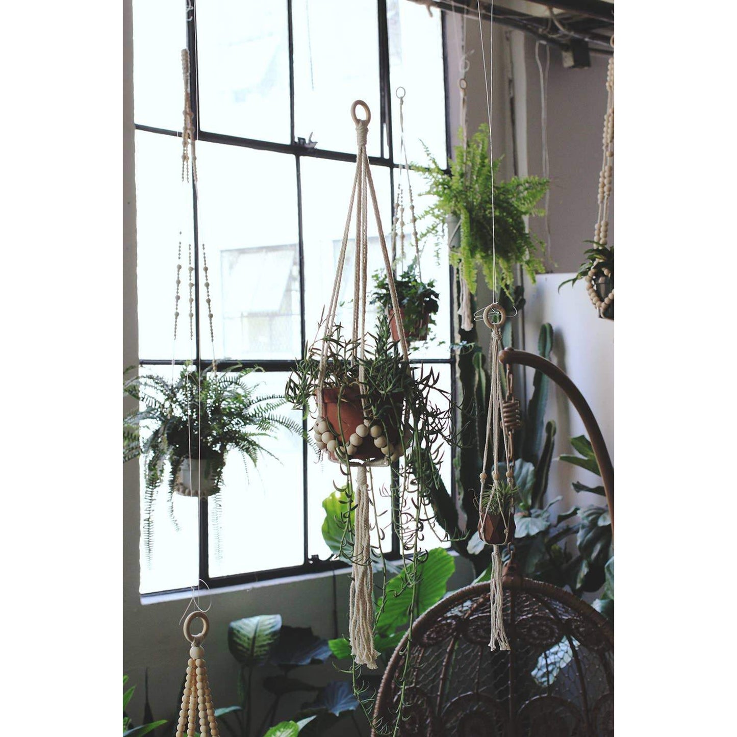 Large Beaded Plant Hanger